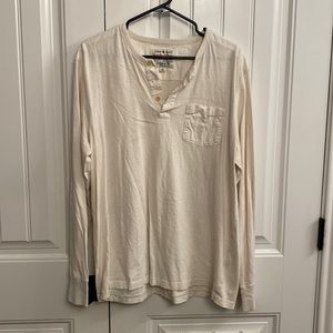 Long sleeved cream Lucky Brand Tee